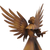 Eisenstatuette - Engel- und Buchstatuette aus Eisen, handgefertigt in Brasilien
