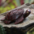 Dolomitskulptur - Meeresschildkrötenskulptur, handgefertigt aus rotem Dolomit in Brasilien