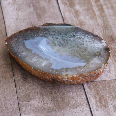 Jabonera de ágata - Jabonera de piedra de ágata natural hecha a mano en Brasil