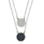 Sodalite double pendant necklace, 'Celebrating Scorpio' - Sodalite Sterling Silver Scorpio Double Pendant Necklace