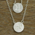 Jasper double pendant necklace, 'Celebrating Sagittarius' - Sagittarius Sterling Silver Jasper Double Pendant Necklace