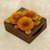 Wood decorative box, 'Energizing Rose' - Wood Decorative Box with Yellow Roses Carved & Dyed by Hand