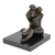 Escultura de bronce, (2023) - Escultura de bronce semiabstracta hecha a mano de una pareja