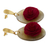 Gold-accented wood and horn dangle earrings, 'Rose Spell' - Wood and Horn Floral Dangle Earrings with 18k Gold Accents