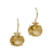 Pendientes colgantes de oro y citrino - Pendientes Colgantes de Oro de 18k con Citrino Facetado de 6 Quilates