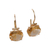 Gold and citrine drop earrings, 'Blissful Spirits' - 18k Gold Drop Earrings with 6-Carat Faceted Citrine Stones