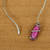 Agate collar necklace, 'Harmonious Magnitude' - Freeform Purple Agate Collar Pendant Necklace from Brazil