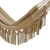 Baumwollhängematte, (einzeln) - Handgewebte Einzelhängematte aus gestreifter Karamell-Baumwolle