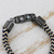 Cotton cord bracelet, 'Nautical Navy' - Beige and Navy Striped Cotton Cord Bracelet from Brazil (image 2b) thumbail