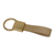 Faux leather keychain, 'Golden Memory' - Golden-Toned Faux Leather Keychain from Brazil thumbail
