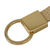 Faux leather keychain, 'Golden Memory' - Golden-Toned Faux Leather Keychain from Brazil (image 2d) thumbail