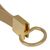 Faux leather keychain, 'Golden Memory' - Golden-Toned Faux Leather Keychain from Brazil