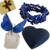 Curated gift set, 'Dreamy Blue' - 2 Quartz Sculptures 3 Lapis Lazuli Bracelet Curated Gift Set