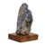 Blue kyanite figurine, 'Blue & Loyal' - Natural Freeform Blue Kyanite Figurine on Pinewood Base
