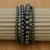 Hematite beaded bracelets, 'Night Forces' (set of 4) - Set of Four Handcrafted Black Hematite Beaded Bracelets