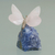 Estatuilla de cuarzo - Figura de mariposa de cuarzo rosa y azul de Brasil