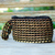 Soda pop-top cosmetic bag, 'Victorious Eco-Routine' - Eco-Friendly Golden and Bronze Soda Pop-Top Cosmetic Bag