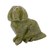 Serpentinit-Figur - Handgefertigte Hundefigur aus Serpentinit aus Brasilien