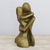 Polyester resin sculpture, 'The Kiss' (2023) - Limited Edition Semi-Abstract Romantic Sculpture
