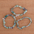 Fluorite beaded bracelets, 'Aqua Wonders' (set of 3) - Set of 3 Natural Fluorite Chip Beaded Bracelets from Brazil