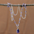 Halskette mit Amethyst-Anhänger - Hochglanzpolierte natürliche Amethyst-Anhänger-Halskette aus Brasilien