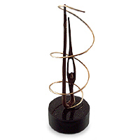 Bronze sculpture, 'Swirling'