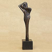 Bronze sculpture, 'Couple'  - Bronze sculpture