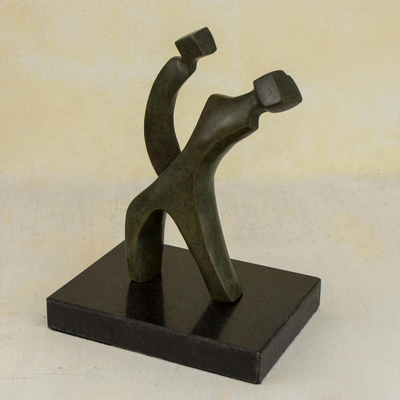 Bronze sculpture, 'Ecstasy' - Bronze sculpture