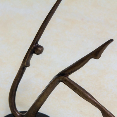 Bronze sculpture, 'Concave Movement II' - Bronze sculpture