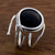 Onyx cocktail ring, 'Earth' - Onyx cocktail ring