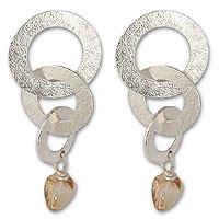Citrine dangle earrings,