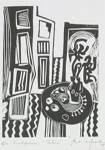 Signed Linocut