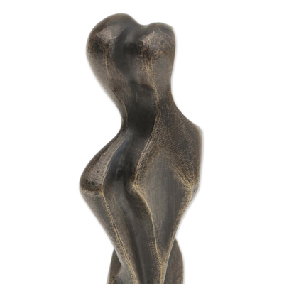 Bronze sculpture, 'Embrace' - Romantic Bronze Sculpture