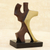 Escultura de bronce - Escultura abstracta de bronce de un hombre y una mujer bailando
