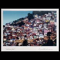 'Favela' - Color Photograph of a Favela in Rio de Janeiro
