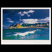 'Leblon II' - Color Photograph of Rio's Leblon Beach