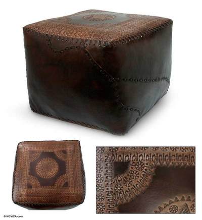 Leather ottoman cover, Comfort