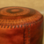 Leather ottoman cover, 'Sunflower' - Leather ottoman cover (image 2b) thumbail