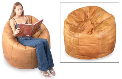 Leather beanbag chair cover (Single)