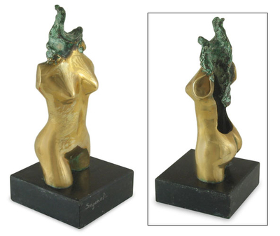 Fair Trade Abstract Bronze Sculpture from Brazil