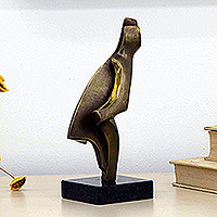 Bronze sculpture, 'United' - Bronze sculpture
