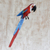 Carving, 'Blue and Red Brazilian Macaw' - Carving thumbail