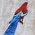 Carving, 'Blue and Red Brazilian Macaw' - Carving (image 2c) thumbail
