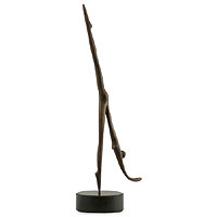 Bronze sculpture, 'Dance Stretch' - Bronze sculpture