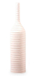 Ceramic bottle, 'White Snail' - Handmade Ceramic Bottle