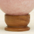 Rose quartz sculpture, 'Love Crystal Ball (3.3 Inch) - Petite Rose Quartz Crystal Ball Sculpture with Wood Stand (image 2c) thumbail