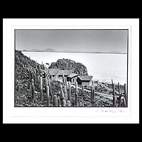 'Uyuni Salt Lake' - Uyuni Salt Lake Photograph in Black and White