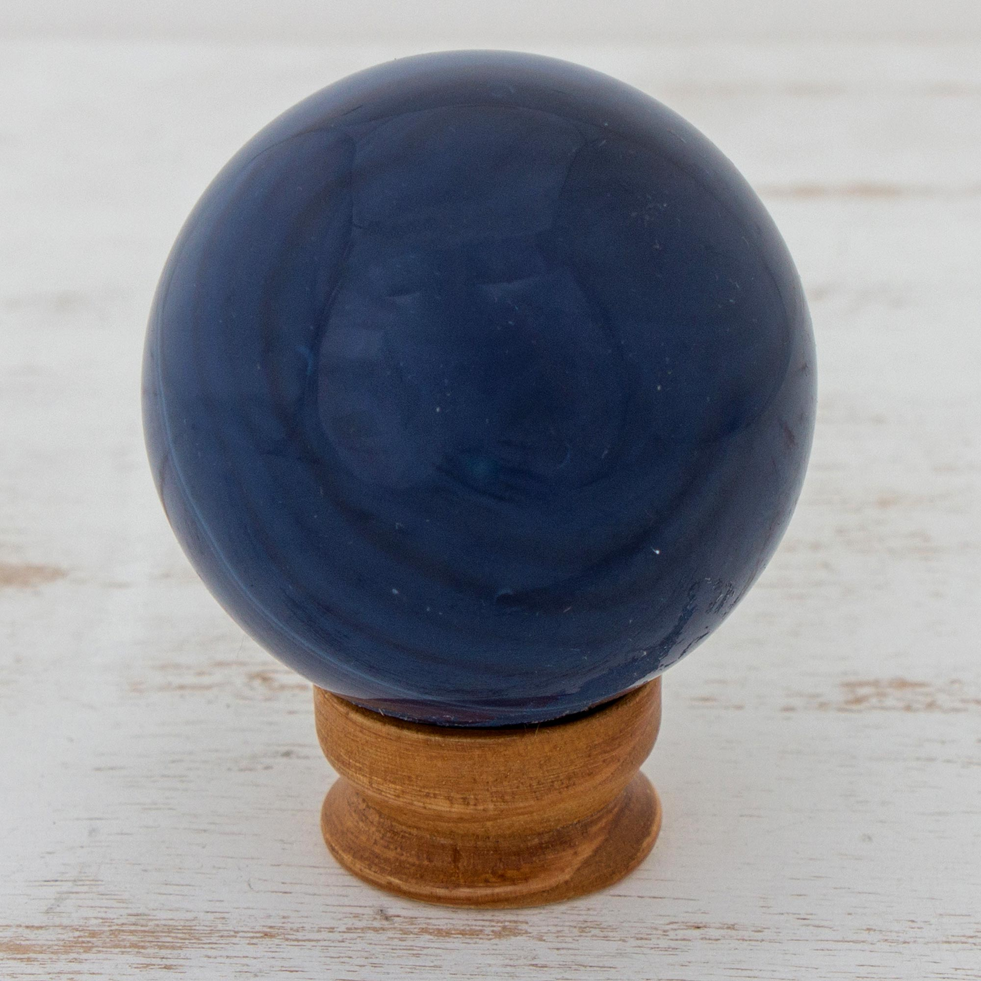 blue agate sphere