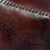 Leather ottoman cover, 'Atlantic' (dark brown) - Leather Ottoman Cover (Dark Brown) Artistic Footstool