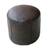 Leather ottoman cover, 'Litoral Coffee' - Contemporary Leather Ottoman Cover